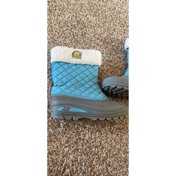 Sorel Kids Boots Blue and Gray size 5 - Picture 2 of 11
